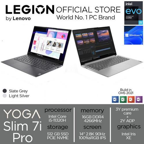 [EZO.2400309] Lenovo Yoga Slim 7i Pro 14 2.8K i5 11320 16GB 512SSD 100%sRGB IPS E7ID