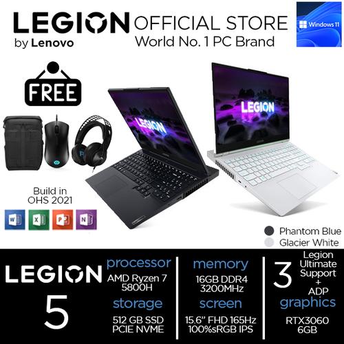 [EZO.2400318] Lenovo Legion 5 Ryzen 7 5800H 16GB 512ssd RTX3060 6GB W11 15.6FHD RPID
