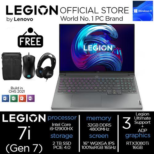 [EZO.2400321] Lenovo Legion 7i i9 12900 32GB 2TBSSD RTX3080Ti 16GB 16" WQXGA 165Hz