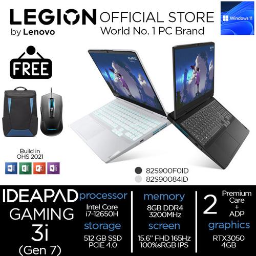 [EZO.2400327] [Tukar Tambah Laptop] Ideapad Gaming 3i i7 12650 8GB 512SSD RTX3050