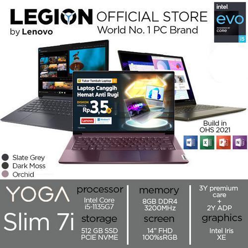 [EZO.2400338] [Tukar Tambah Laptop] Lenovo YOGA Slim 7i i5 1135G7 8GB 512SSD 14.0FHD