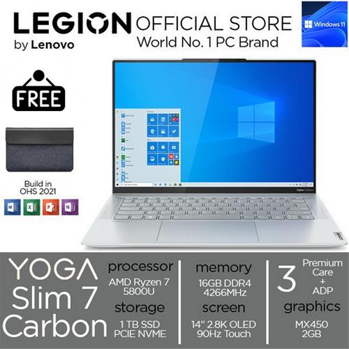[EZO.2400347] Lenovo YOGA Slim 7 Carbon Ryzen 7 5800 16GB 1TB MX450 2.8K OLED Touch