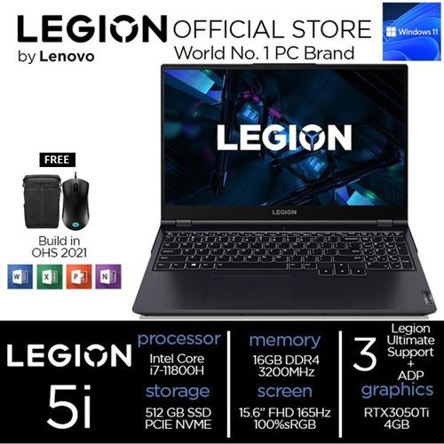 [EZO.2400350] Lenovo Legion 5i i7 11800H 16GB 512ssd RTX3050TI 4GB W11 15.6FHD BJID