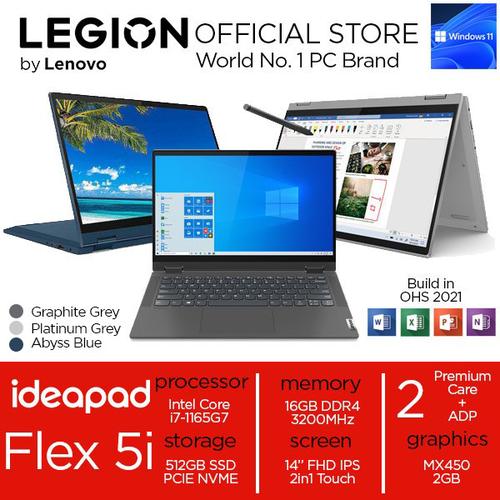 [EZO.2400361] Lenovo Flex 5i 14 i7 1165G7 16GB 512SSD MX450 2GB W11+OHS 2in1 TOUCH