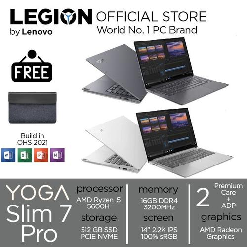 [EZO.2400366] Lenovo Yoga Slim 7 Pro Ryzen 5 5600 16GB 512SSD W10+OHS 14.0 2.2K 2RID