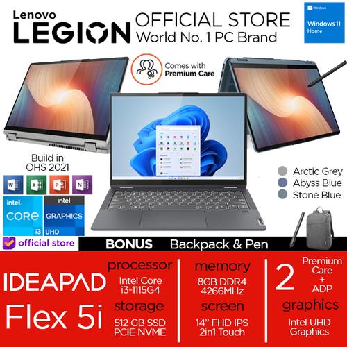 [EZO.2400371] Lenovo Flex 5i 14 2in1 Touch i3 1115G4 8GB 512SSD W11+OHS 14.0FHD IPS