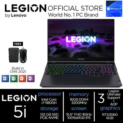 [EZO.2400374] Lenovo Legion 5i i7 11800 16GB 512SSD RTX3060 6GB 15.6FHD 165Hz 1CID