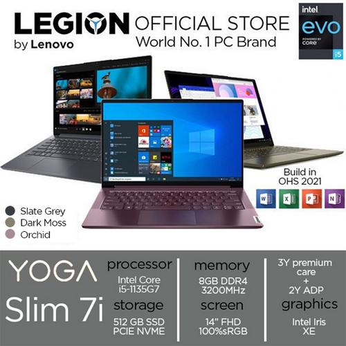 [EZO.2400388] Lenovo YOGA Slim 7i 14 i5 1135G7 8GB 512SSD W11+OHS 14.0FHD 3Yr LBID