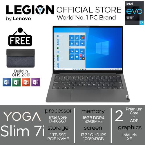 [EZO.2400407] Lenovo YOGA Slim 7i i7 1165G7 16GB 1TBssd IrisXE W10+OHS 13.3QHD 0VID