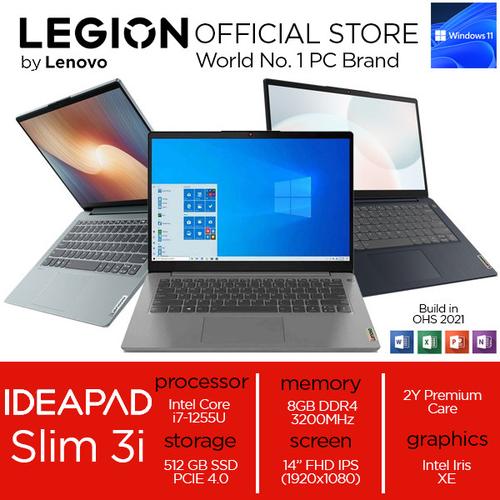 [EZO.2400408] Lenovo Ideapad Slim 3i 14 i7 1165G7 8GB 512ssd IrisXE W11+OHS21 14"FHD