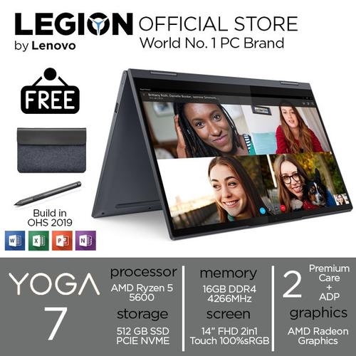 [EZO.2400416] Lenovo YOGA 7 2in1 TOUCH RYZEN 5 5600 16GB 512ssd W10+OHS 14"FHD 0TID