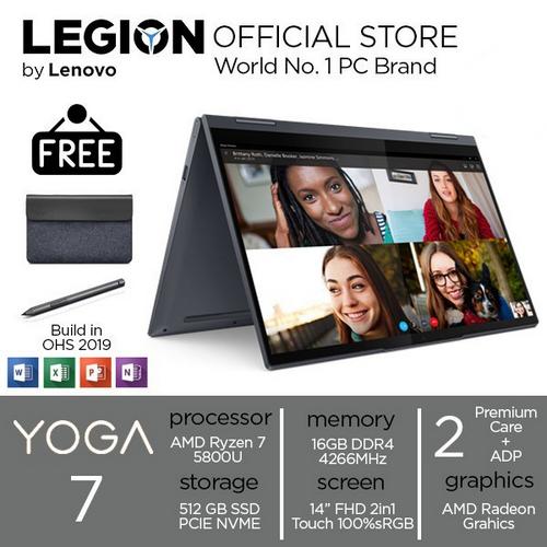 [EZO.2400420] Lenovo Yoga 7 2IN1 TOUCH Ryzen 7 5800 16GB 512ssd W10+OHS 14.0FHD 0UID