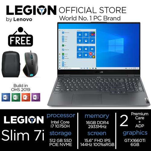 [EZO.2400425] Lenovo Legion Slim 7i i7 10750H 16GB 512ssd GTX1660Ti 6GB W10+OHS 48ID