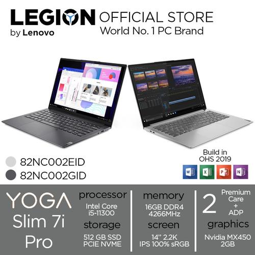 [EZO.2400439] Lenovo Yoga Slim 7 Pro i5 11300 16GB 512ssd MX450 2GB W10+OHS 14.0FHD