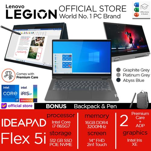 [EZO.2400440] Lenovo Flex 5 2IN1 TOUCH i7 1165G7 16GB 512ssd Iris Xe W10+OHS 14.0FHD