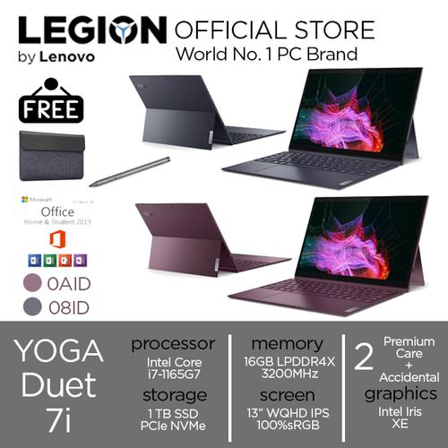 [EZO.2400468] Lenovo Yoga Duet 7i 08ID/0AID 2in1 Touch i7 1165G7 16GB 1TBssd W10 13"