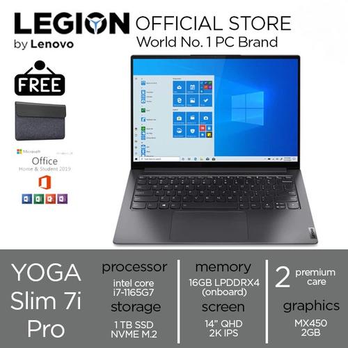 [EZO.2400491] Lenovo Yoga Slim 7i Pro 2UID i7 1165G7 16GB 1TBssd MX450 2GB 14QHD 2K