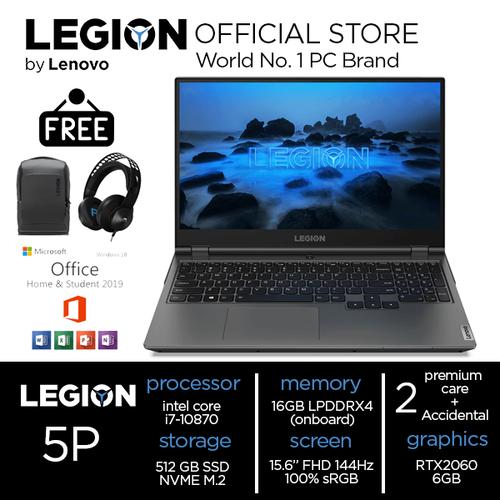 [EZO.2400498] Legion 5P 6KID i7 10870 16GB 512ssd RTX2060 6GB 15.6FHD 144Hz W10+OHS