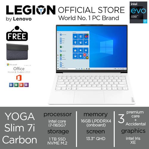 [EZO.2400499] Lenovo Yoga Slim 7 Carbon 19ID i7 1165G7 16GB 1TBssd 13.3QHD W10+OHS