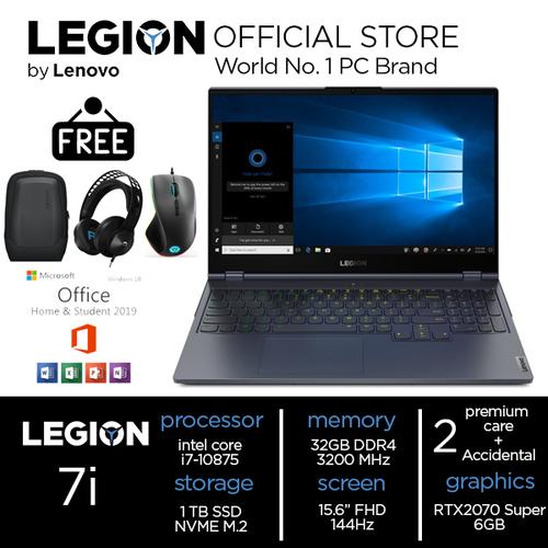 [EZO.2400501] Lenovo Legion 7 6DID i7 10875H 32GB 1TBSSD RTX2070 8GB 15.6FHD 144Hz