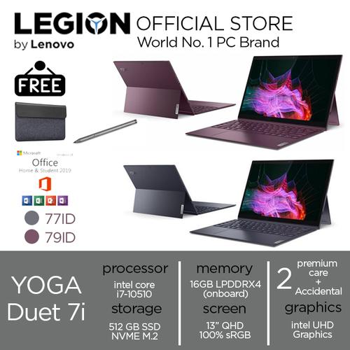 [EZO.2400511] Lenovo Yoga Duet 7i 13 77ID/79ID 2in1 Touch i7 10510 16GB 512ssd 13QHD