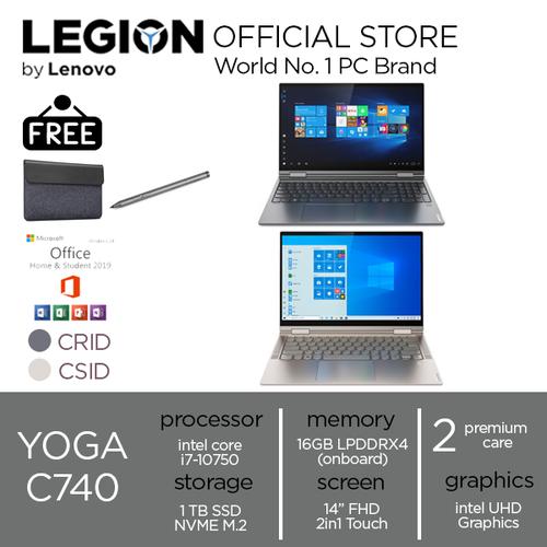 [EZO.2400520] Lenovo Yoga C740 CRID/CSID 2in1 Touch i7 10510 16GB 1TBssd W10 14FHD