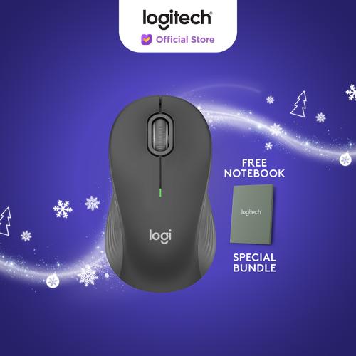 [EZO.8500113] Logitech Signature M550 Mouse Wireless Bluetooth Silent Clicks + Notebook