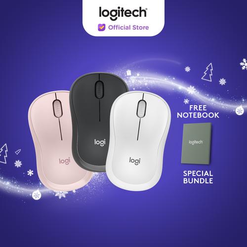 [EZO.8500114] Logitech M241 Mouse Wireless Bluetooth Silent, Ringkas, Portabel + Notebook