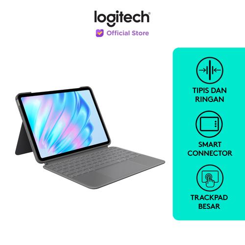 [EZO.8500117] Logitech Combo Touch Keyboard Case untuk iPad Air 11 inch (M2 & M3) dan iPad Air Gen ke-4 & ke-5 (2020, 2022)