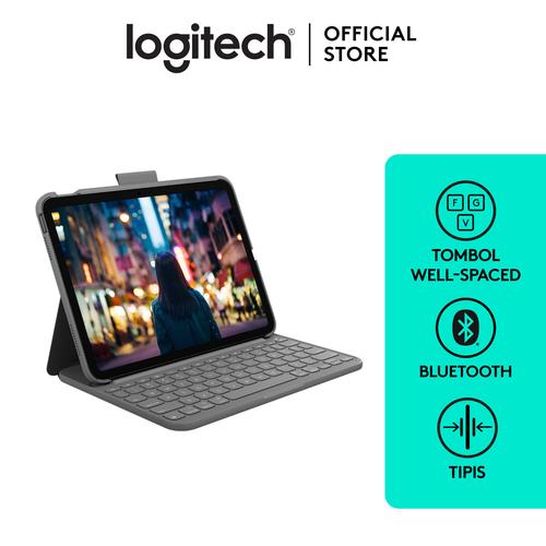 [EZO.8500146] Logitech Slim Folio Keyboard Case Wireless Bluetooth for iPad 10th Gen & A16