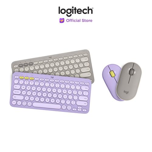 [EZO.8500148] Logitech K380 Keyboard + M350 Pebble Mouse Wireless Bluetooth