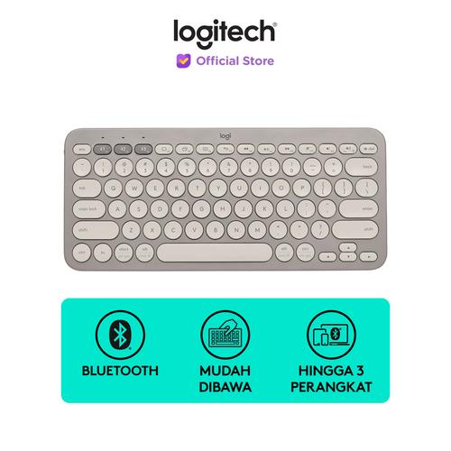 [EZO.8500150] Logitech K380 Keyboard Wireless Bluetooth Multi-Device – Sand