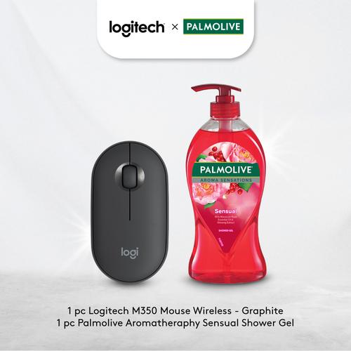 [EZO.8500155] Logitech X Palmolive Exclusive Bundle - M350 Mouse Wireless Graphite