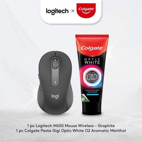 [EZO.8500156] Logitech X Colgate Exclusive Bundle - M650 Mouse Wireless Graphite