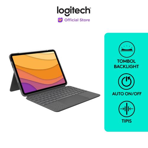[EZO.8500161] Logitech Combo Touch Keyboard Case Backlit with Trackpad for iPad Air