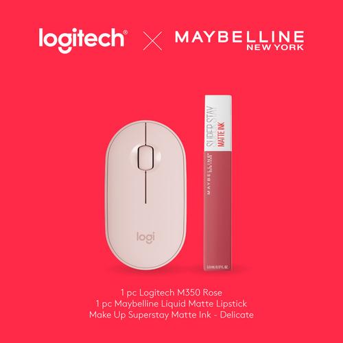 [EZO.8500165] Logitech X Maybelline Gift Ramadan M350 Mouse Wireless