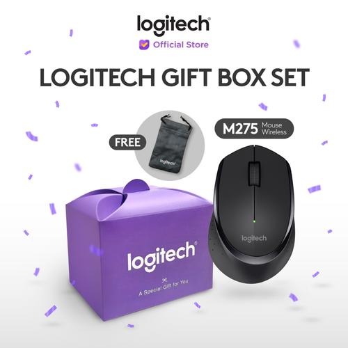 [EZO.8500172] Logitech Gift Box Set M275 Mouse Wireless + Exclusive Mouse Pouch