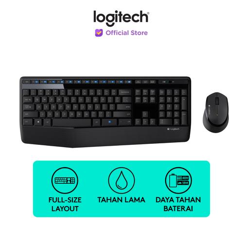 [EZO.8500177] Logitech MK345 Combo Keyboard dan Mouse Wireless Full Size Nyaman