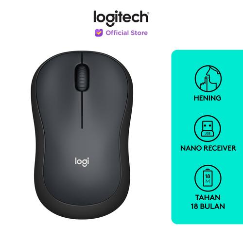 [EZO.8500206] Logitech M221 Mouse Wireless Silent Click - Charcoal