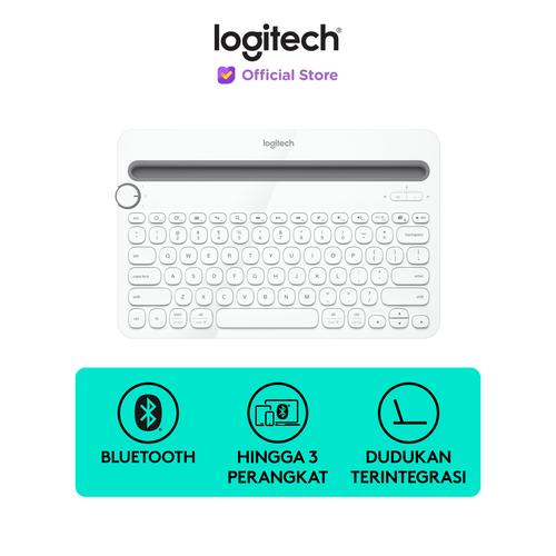 [EZO.8500221] Logitech K480 Keyboard Wireless Bluetooth Multi-Device - White