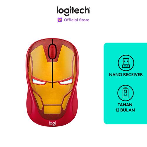[EZO.8500224] Logitech M238 Marvel Collection Wireless Mouse - IRON MAN