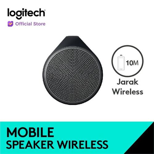 [EZO.8500236] Logitech X100 Mobile Wireless Speaker - Black