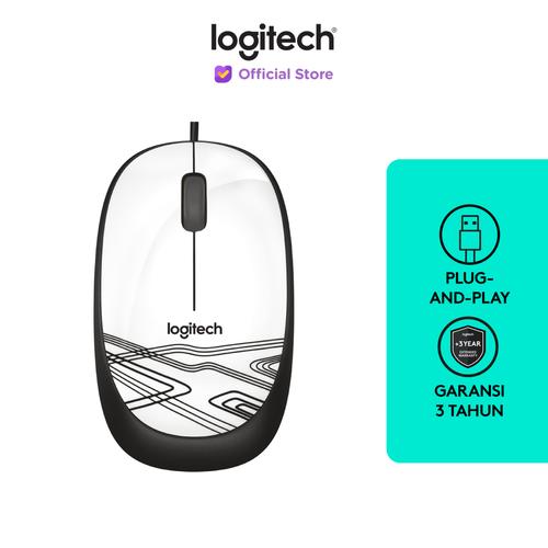 [EZO.8500247] Logitech M105 Mouse Kabel USB Optical - White