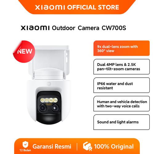 [EZO.3200010] Xiaomi Outdoor Camera CW700S | 9x dual-lens zoom | Dual 2.5K resolution | IP66 | CCTV [Official Store]