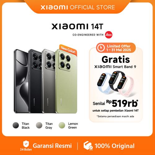 [EZO.3200035] Xiaomi 14T (12/256) | Leica Summilux Optical Lens | MediaTek Dimensity 8300-Ultra | 144Hz AI display [Official Store]
