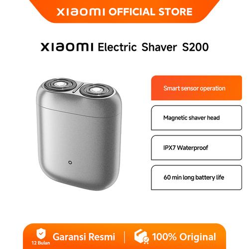 [EZO.3200043] Xiaomi Electric Shaver S200 | Mata pisau dua alur | Kepala cukur lepas pasang | IPX7 Anti Air | Sensor otomatis saat sentuh wajah [Official Store]
