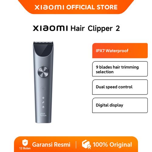 [EZO.3200044] Xiaomi Hair Clipper 2 | 14 Tingkat sisir pemangkas | IPX7 Dapat dibersihkan dengan air | Tahan hingga 40 jam | Pisau cukur lapisan ganda  [Official Store]