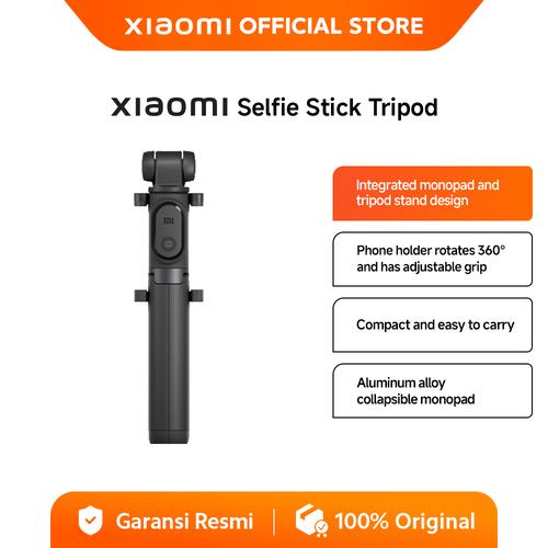 [EZO.3200046] Xiaomi Selfie Stick Tripod | Integrated monopad and tripod | Phone holder rotates 360° |  Aluminum alloy [Official Store]