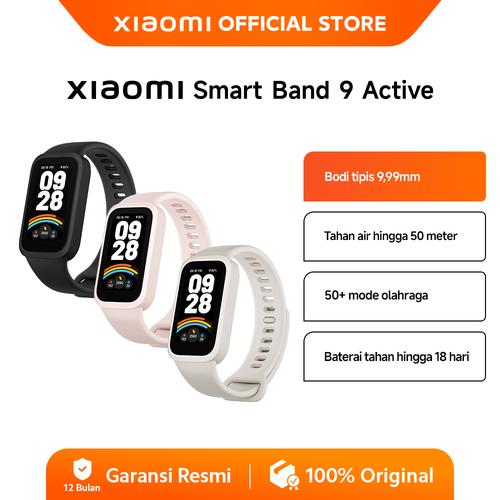 [EZO.3200049] Xiaomi Smart Band 9 Active | Bodi 9,99 mm | Tahan Air Hingga 50 Meter | 50+ Mode Olahraga | Baterai Hingga 18 Hari [Official Store]