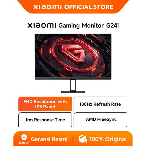 [EZO.3200056] Xiaomi Gaming Monitor G24i | LCD IPS Cepat | Refresh rate 180 Hz yang tinggi | GTG 1 mdtk | Kualitas 1080P | Monitor gaming | [Official Store]